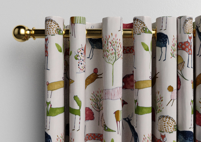Oh My Deer, Berry - Made to Measure Curtains - Image 12